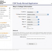 Online Application Step 2