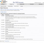 Student Portal Itinerary