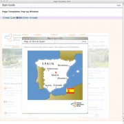 Online Style Guide Popup